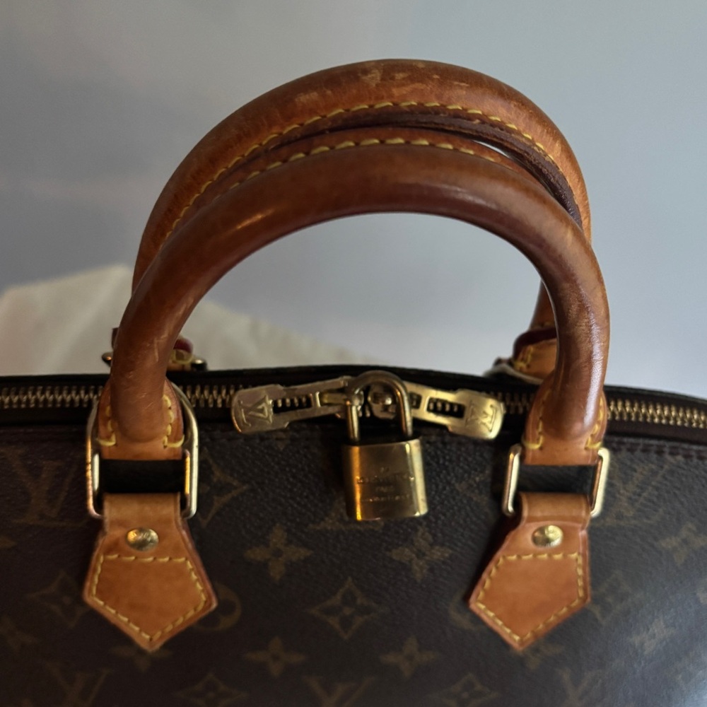 Louis Vuitton PM Alma Monogram Canvas Double Handle Bag Made in France 2001 - Picture 3 of 11